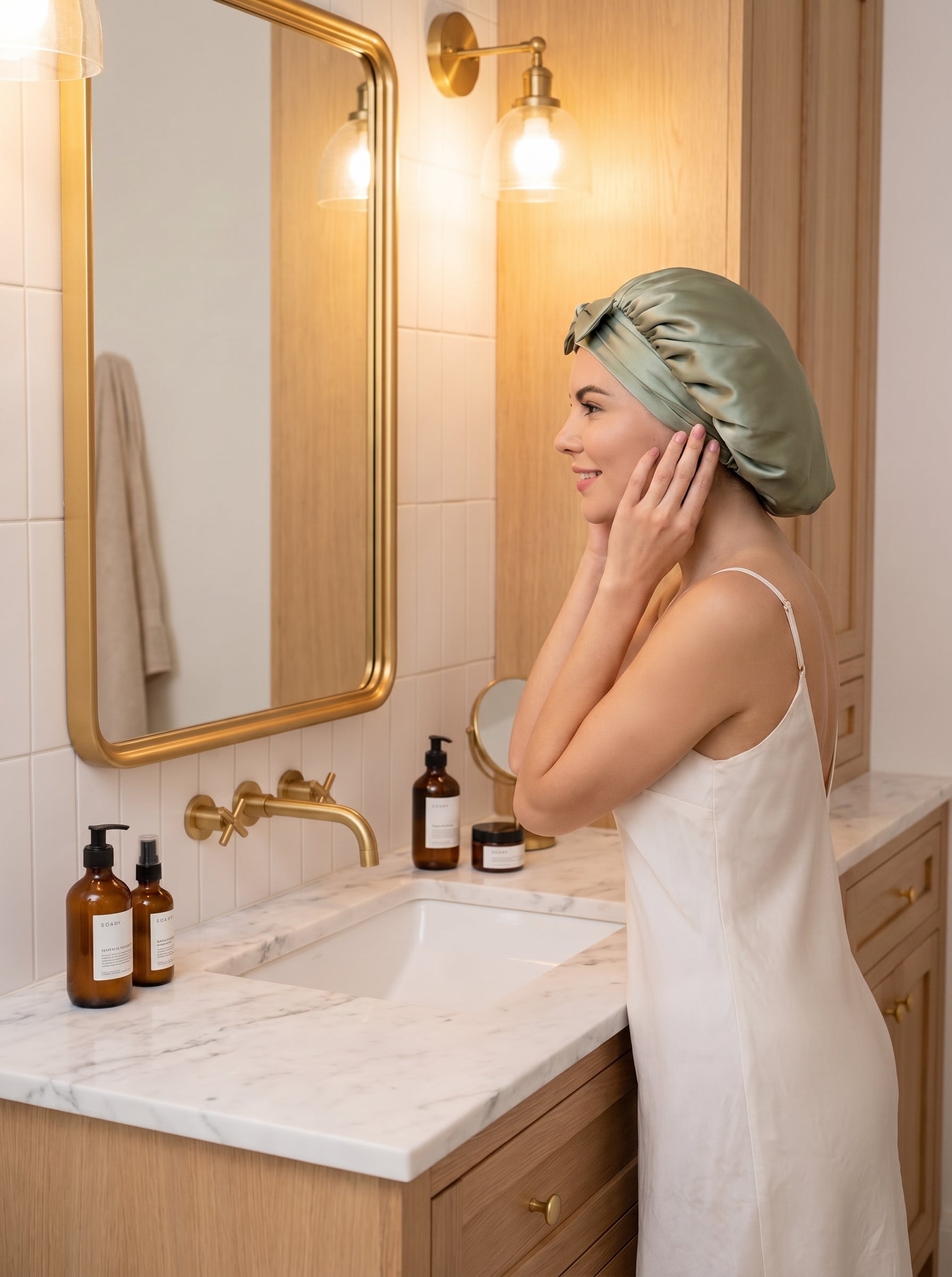 SILKCURE™ Mulberry Silk Sleep Bonnet