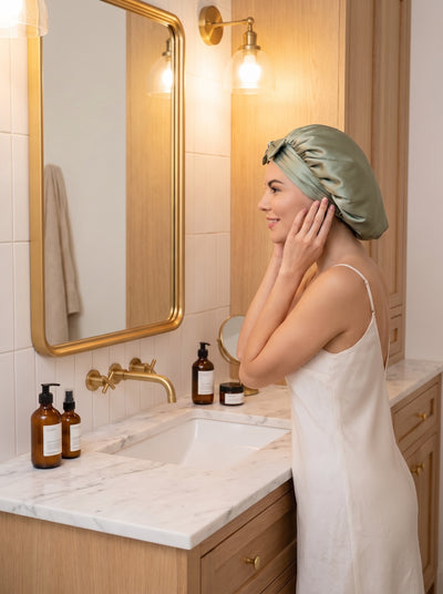 SILKCURE™ Mulberry Silk Sleep Bonnet