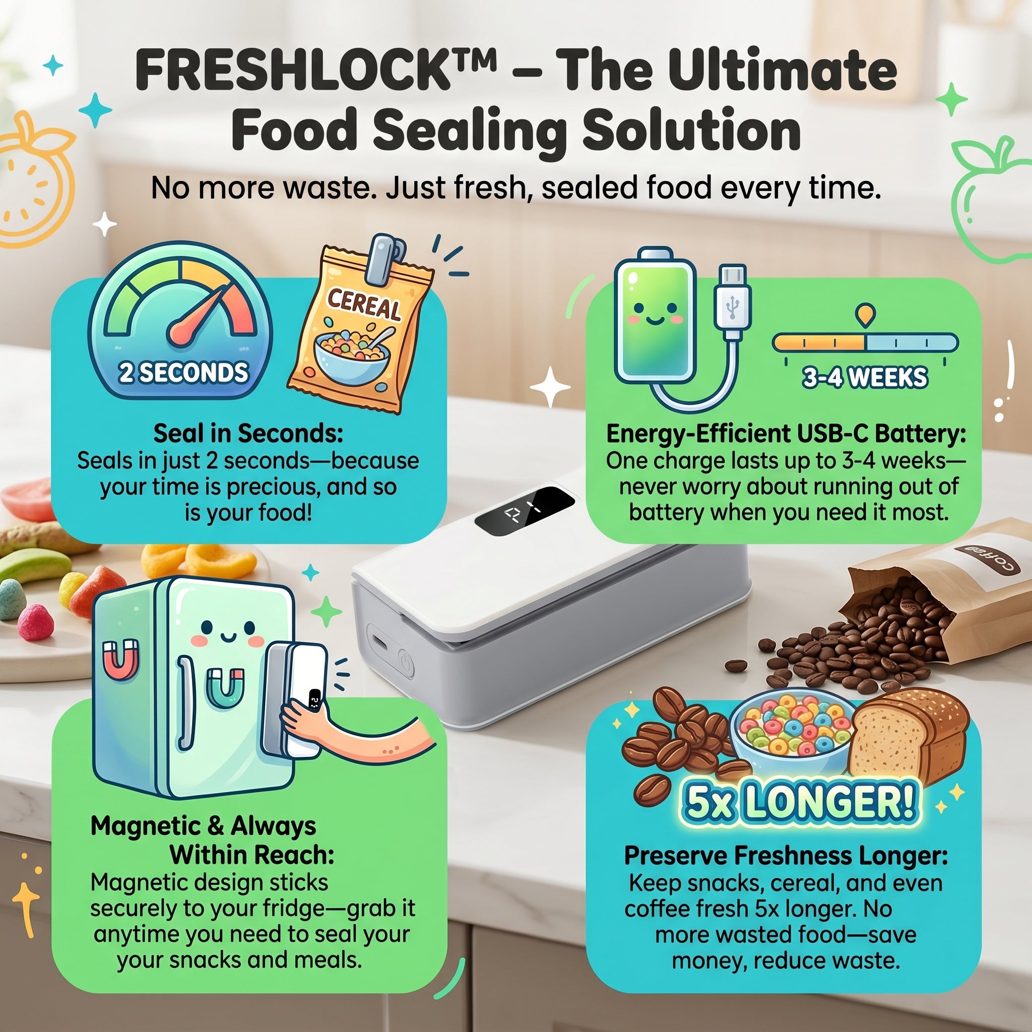 FRESHLOCK™ Smart Food Preservation System